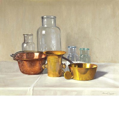 Lot 48 - Arpad Romek Hungarian, 1883-1960 Still Life...