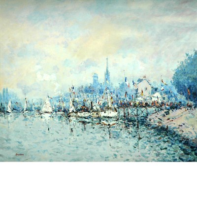 Lot 38 - Jean Pierre Dubord French, b. 1949 La Fete Sur...