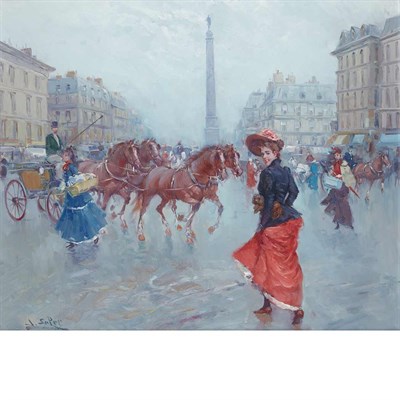 Lot 47 - Juan Soler Spanish, b. 1951 Place Vendome,...