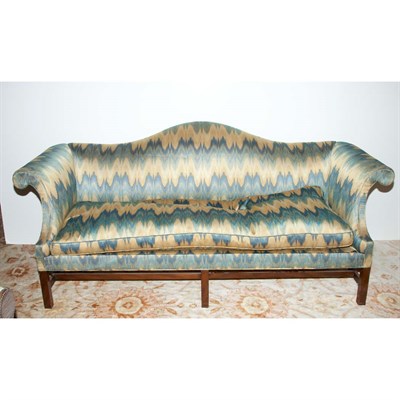 Lot 135 - Georgian Style Mahogany Sofa Length 6 feet.
