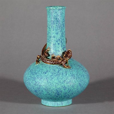Lot 671 - Chinese Robin's-Egg Blue Glazed Porcelain...