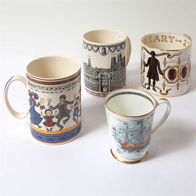 Lot 475 - Group of Wedgwood Transfer Decorated Porcelain...