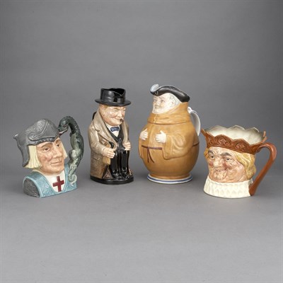 Lot 1424 - Group of English Porcelain and Pottery Toby...