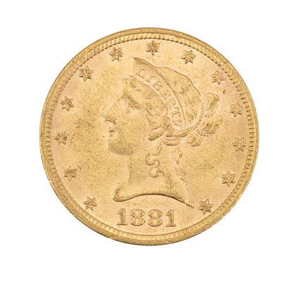 Lot 365 - United States, $10 1881 Liberty Almost...