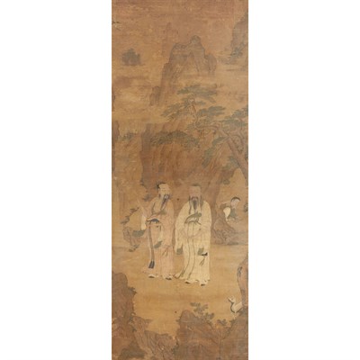 Lot 591 - Chinese School 18th/19th Century Scholars and...