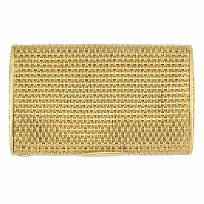 Lot 273 - Gold Mesh Case, Cartier