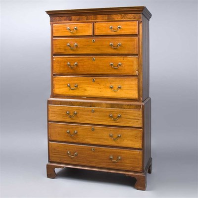 Lot 426 - George III Style Mahogany Chest on Chest...