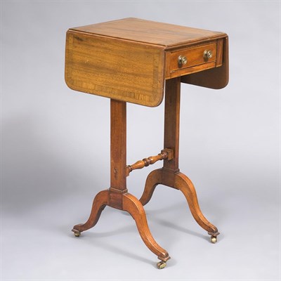 Lot 1422 - Regency Style Mahogany Side Table Height 28...