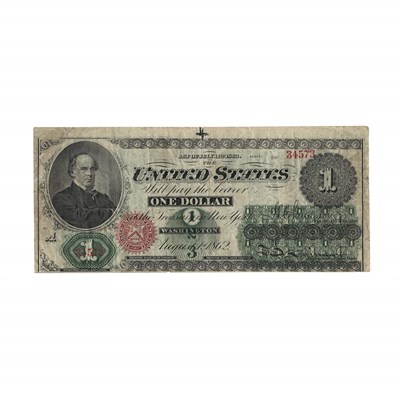 Lot 253 - U.S. Bank Note, $1 1862 United States Note, Fr....