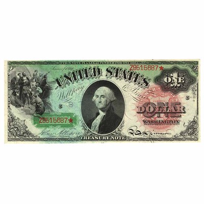 Lot 254 - U.S. Bank Note, $1 1869 Legal Tender, Fr. 18...