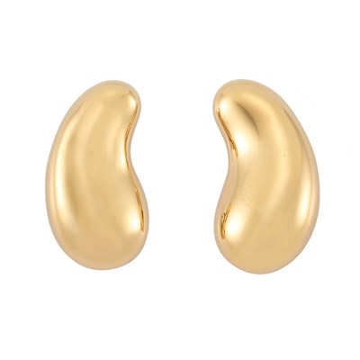 Lot 8 - Pair of Gold Earclips, Tiffany & Co., Elsa Peretti