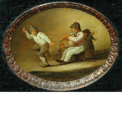 Lot 29 - Attributed to J. Victorijns Bagpiper and...