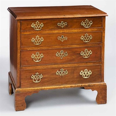 Lot 1486 - George III Mahogany Chest of Drawers Height 28...
