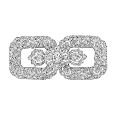 Lot 60 - Edwardian Platinum and Diamond Brooch