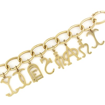 Lot 8 - Gold Charm Bracelet, Cartier