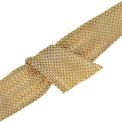 Lot 36 - Gold Mesh Bracelet
