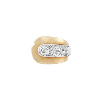Lot 110 - Gold, Platinum and Diamond Ring