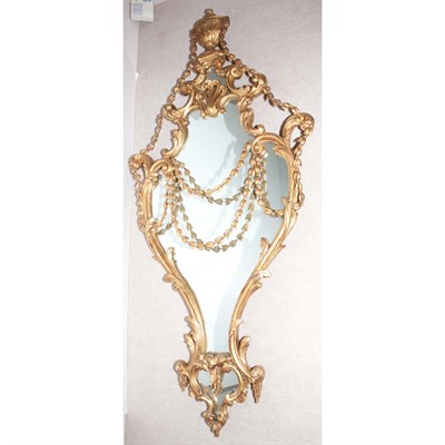 Lot 465 - Louis XVI Style Gilt-Wood Mirror Height 64...