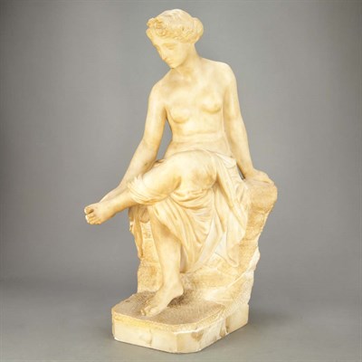 Lot 167 - Neoclassical Style White Marble Figure of a...