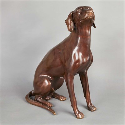 Lot 466 - Bronze Figure of a Dog Height 30 inches.