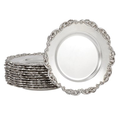 Lot 227A - Set of Twelve American Sterling Silver...