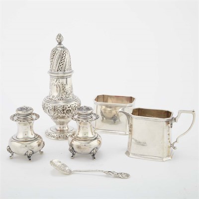 Lot 275 - Group of Seven Sterling Silver Table Articles...