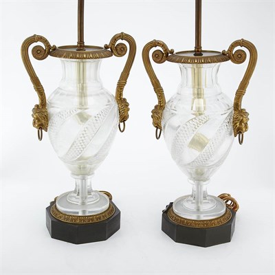 Lot 1426 - Pair of Neoclassical Style Gilt-Metal Mounted...