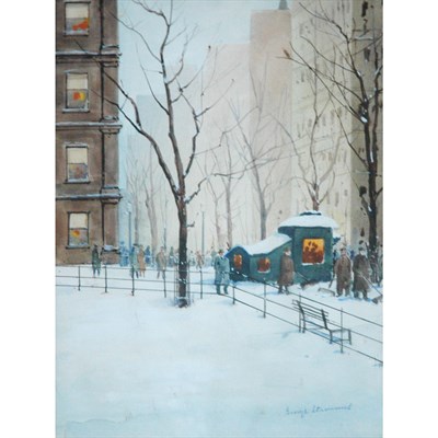 Lot 89 - George Stimmel American, 1880-1964 (i) Snowy...