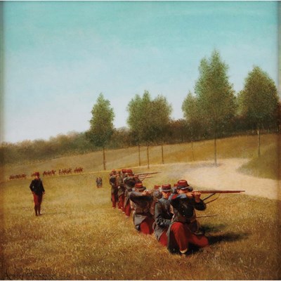 Lot 17 - Georges Croegaert Belgian, 1848-1923 Battalion...