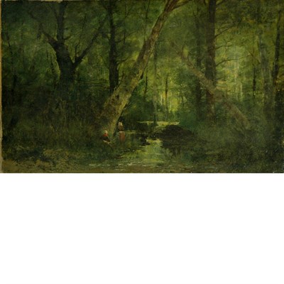 Lot 48 - American School 19th Century Women by a Forest...