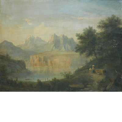 Lot 88 - Italian School 19th Century Figures Beside an...