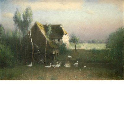 Lot 9 - American School 19th/20th Century Farm House...