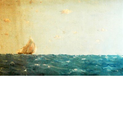 Lot 17 - American School 19th/20th Century Ship at Sea...