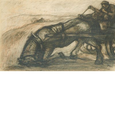 Lot 45 - Eugene Higgins American, 1874-1958 Ploughing...