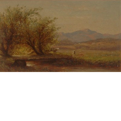 Lot 15 - American School 19th Century Traveler in a...