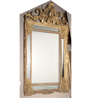 Lot 1457 - Italian Rococo Style Gilt-Wood Mirror Height...
