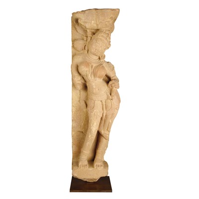 Lot 449 - Indian Red Sandstone Figure of a Dancer...