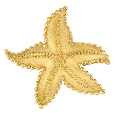 Lot 3 - Gold Starfish Brooch, Tiffany & Co.