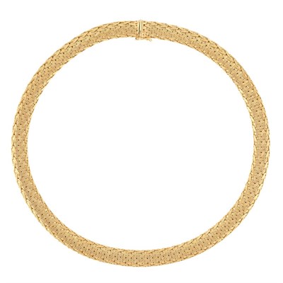 Lot 35 - Gold Mesh Necklace