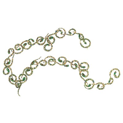Lot 415 - Long Gold and Enamel Snake Necklace, Ilias Lalaounis
