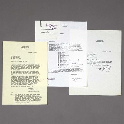 Lot 1176 - [DOUGLAS FAIRBANKS, JR.] Archive of...