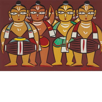Lot 269 - Jamini Roy Indian, 1887-1972 Untitled, Four...