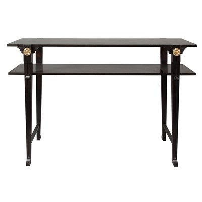 Lot 168 - Console France, 20th century Black stained...