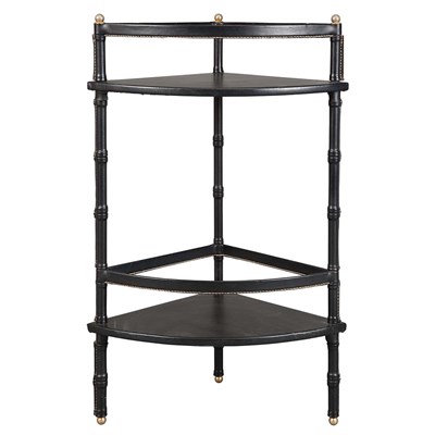 Lot 209 - Jacques Adnet French, 1900-1984 Corner Etagere,...