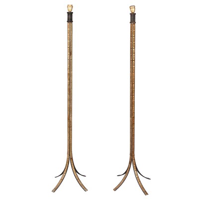 Lot 177 - Style of Jansen Pair of Floor Lamps France,...