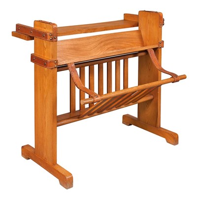 Lot 145 - Style of Jacques Adnet Book and Magazine Stand...