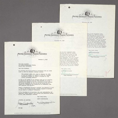 Lot 1114 - [CRAWFORD, JOAN] Metro-Goldwyn-Mayer Pictures...