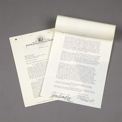 Lot 1128 - [CRAWFORD, JOAN] Two Metro-Goldwyn-Mayer...