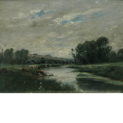 Lot 38 - Manner of Charles Daubigny On the Marsh Bears...