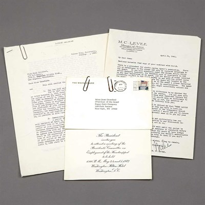 Lot 1137 - [CRAWFORD, JOAN] File of documents pertaining...